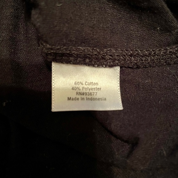 a.n.a pocket short sleeve t-shirt cuffed sleeves black size medium - Picture 6 of 6